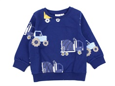 Name It estate blue farm machinery sweatshirt